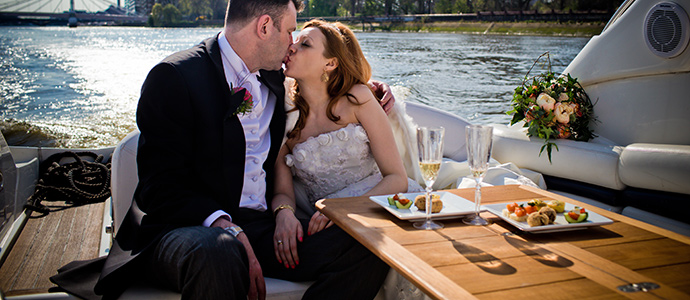 Positano yacht for weddings